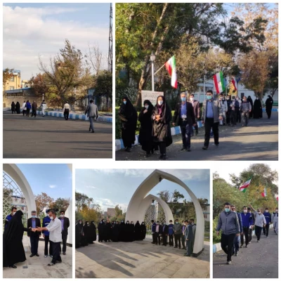 مایش پیاده روی کارکنان دانشگاه در محوطه دانشگاه 3