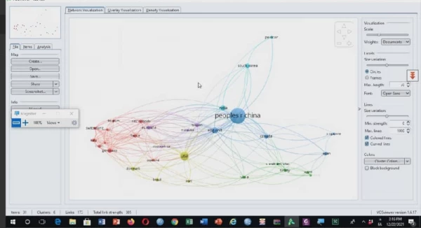 کارگاه ترسیم نقشه های علمی با استفاده از نرم افزار تحلیل شبکه های علمی کاربرددر پژوهش نرم افزار Vosviewer  2
