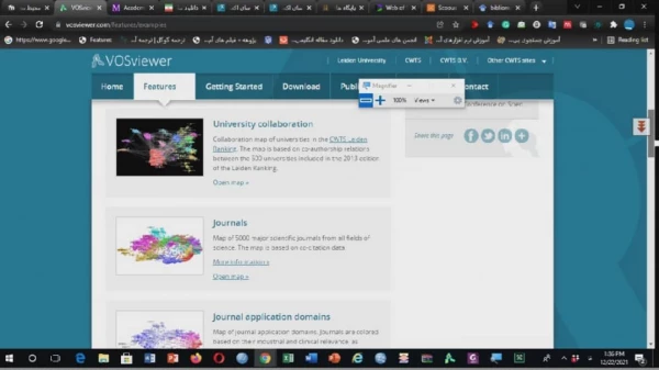 کارگاه ترسیم نقشه های علمی با استفاده از نرم افزار تحلیل شبکه های علمی کاربرددر پژوهش نرم افزار Vosviewer  4