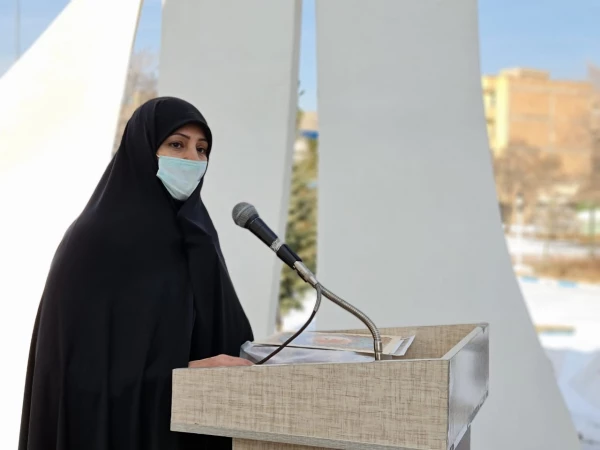 مراسم غبارروبی مزار شهید گمنام پردیس فاطمه الزهرا(س) تبریز 3