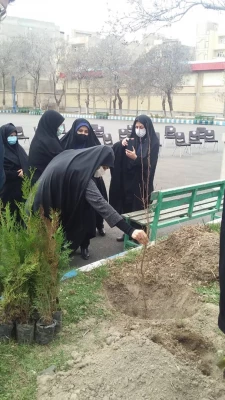 غرس نهال ایثار در پردیس فاطمه الزهرا(س) تبریز 2