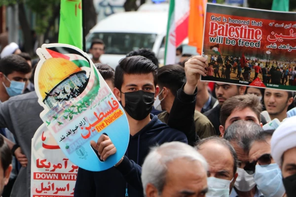 حضور پرشور دانشگاهیان دانشگاه فرهنگیان استان آذربایجان شرقی در راهپیمایی روز قدس 4