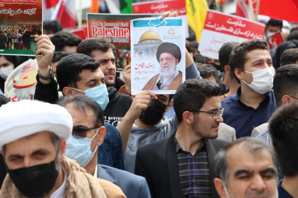 حضور پرشور دانشگاهیان دانشگاه فرهنگیان استان آذربایجان شرقی در راهپیمایی روز قدس 12