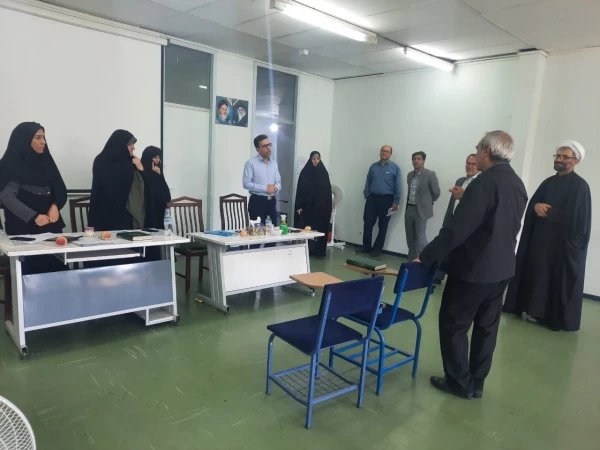 بازدید هیات رییسه دانشگاه فرهنگیان آذربایجان شرقی از روند برگزاری مصاحبه معرفی شدگان چند برابر ظرفیت پردیس فاطمه الزهرا(س) تبریز 2