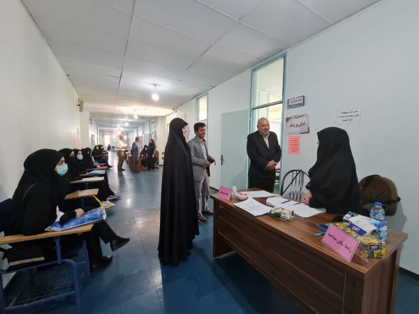 بازدید آقای علی زمانی و عباس بروغنی از روند برگزاری مصاحبه معرفی شدگان چند برابر ظرفیت پردیس های استان آذربایجان شرقی  3