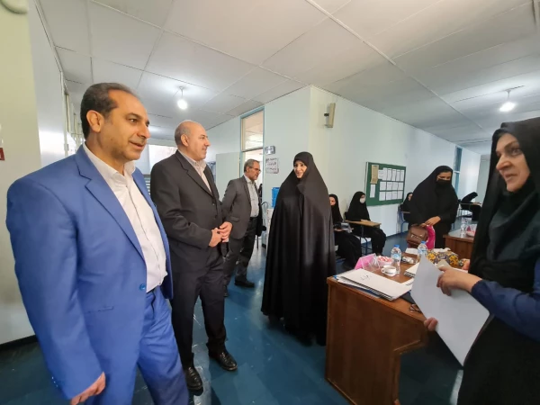 بازدید آقای علی زمانی و عباس بروغنی از روند برگزاری مصاحبه معرفی شدگان چند برابر ظرفیت پردیس های استان آذربایجان شرقی  6