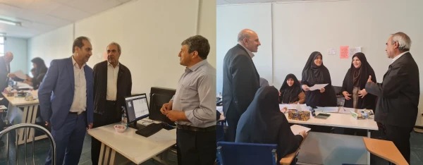 بازدید آقای علی زمانی و عباس بروغنی از روند برگزاری مصاحبه معرفی شدگان چند برابر ظرفیت پردیس های استان آذربایجان شرقی  12