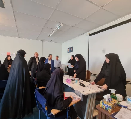 بازدید آقای علی زمانی و عباس بروغنی از روند برگزاری مصاحبه معرفی شدگان چند برابر ظرفیت پردیس های استان آذربایجان شرقی  13