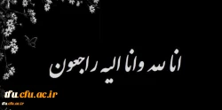 پیام تسلیت درگذشت مادر محترم استاد گرامی جناب آقای دکتر داداش زاده