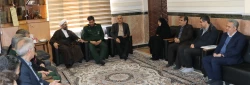 دیدار هیات رئیسه دانشگاه با فرمانده سپاه ناحیه ویژه غدیرتبریز همزمان با ولادت امام حسین (ع) و روز پاسدار 2