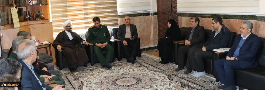 دیدار هیات رئیسه دانشگاه با فرمانده سپاه ناحیه ویژه غدیرتبریز همزمان با ولادت امام حسین (ع) و روز پاسدار 2