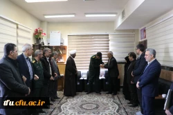 دیدار هیات رئیسه دانشگاه با فرمانده سپاه ناحیه ویژه غدیرتبریز همزمان با ولادت امام حسین (ع) و روز پاسدار 2
