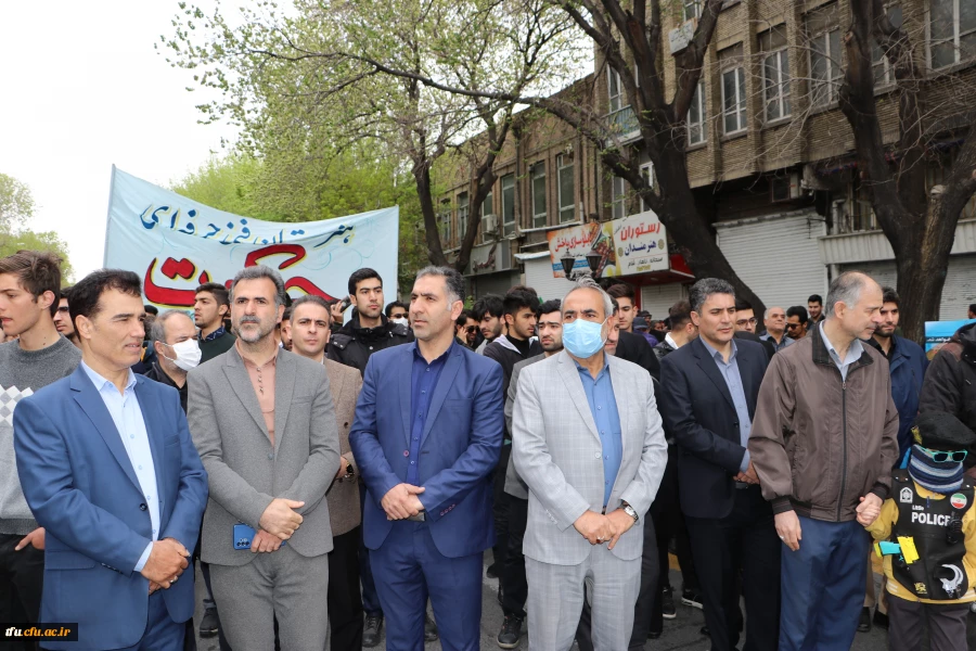 حضور پرشور و حماسی خانواده بزرگ دانشگاه فرهنگیان آذربایجان شرقی در راهپیمایی روز قدس 12