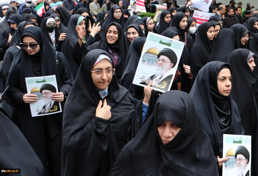 حضور پرشور و حماسی خانواده بزرگ دانشگاه فرهنگیان آذربایجان شرقی در راهپیمایی روز قدس 13