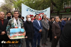 حضور پرشور و حماسی خانواده بزرگ دانشگاه فرهنگیان آذربایجان شرقی در راهپیمایی روز قدس 16