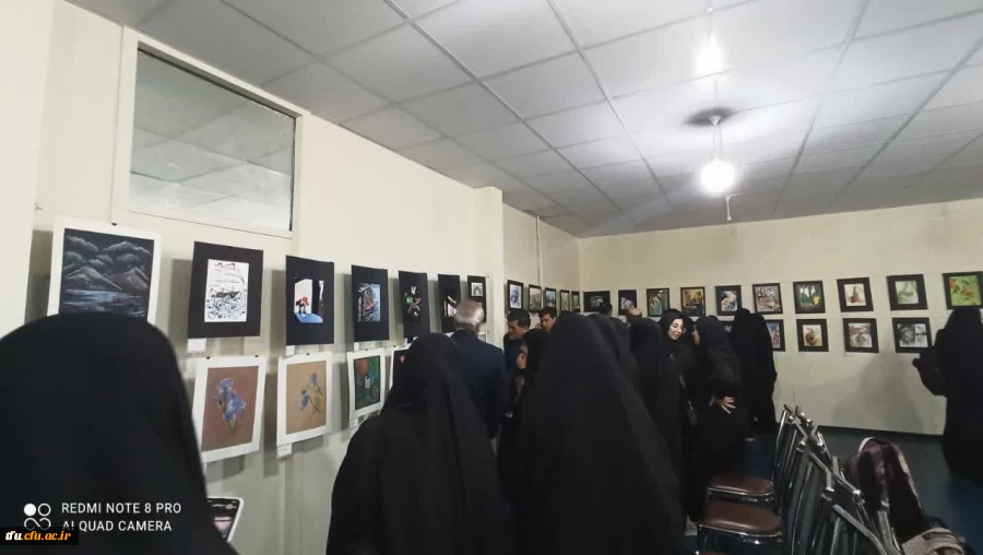 افتتاح دهمین نمایشگاه  آثار هنری دانشجویان دانشگاه فرهنگیان آذربایجان شرقی  3