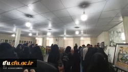 افتتاح دهمین نمایشگاه  آثار هنری دانشجویان دانشگاه فرهنگیان آذربایجان شرقی  4