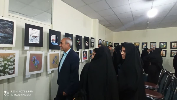افتتاح دهمین نمایشگاه  آثار هنری دانشجویان دانشگاه فرهنگیان آذربایجان شرقی  5