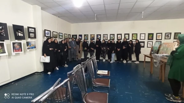 افتتاح دهمین نمایشگاه  آثار هنری دانشجویان دانشگاه فرهنگیان آذربایجان شرقی  7