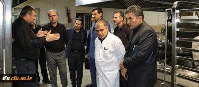 بازدید رئیس و هیئت رئیسه دانشگاه فرهنگیان آذربایجان شرقی از سلف سرویس دانشگاه تبریز
