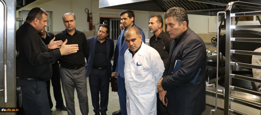 بازدید رئیس و هیئت رئیسه دانشگاه فرهنگیان آذربایجان شرقی از سلف سرویس دانشگاه تبریز 2