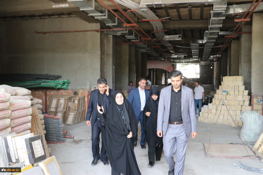 بازدید 5 ساعته رئیس دانشگاه فرهنگیان آذربایجان شرقی از پردیس فاطمه الزهرا (س) تبریز 2