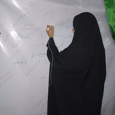 فضاسازی و راه اندازی دیوار جیغ برای اعلام انزجار دانشجویان از جنایات رژیم صهیونیستی توسط بسیج دانشجویی پردیس فاطمه الزهرا(س) تبریز 6