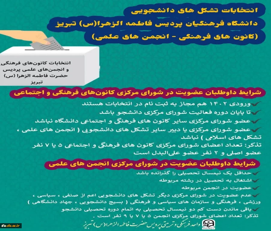 شرایط داوطلبان عضویت در شورای مرکزی کانون های فرهنگی_انجمن های علمی 2