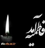 فرا رسیدن ایام شهادت حضرت فاطمه سلام الله علیها بر همه مسلمانان تسلیت باد. 2