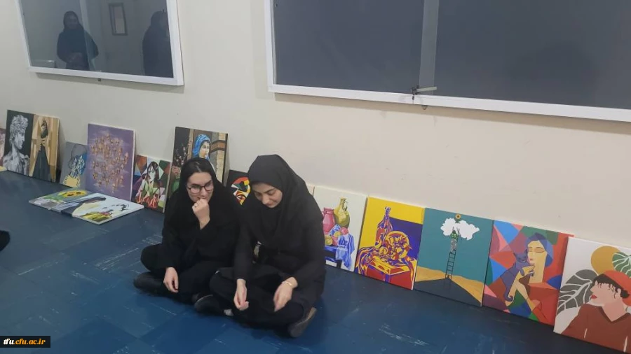 برگزاری ژوژمان واحد نقاشی دانشجویان رشته آموزش هنر پردیس فاطمه الزهرا(س) 3