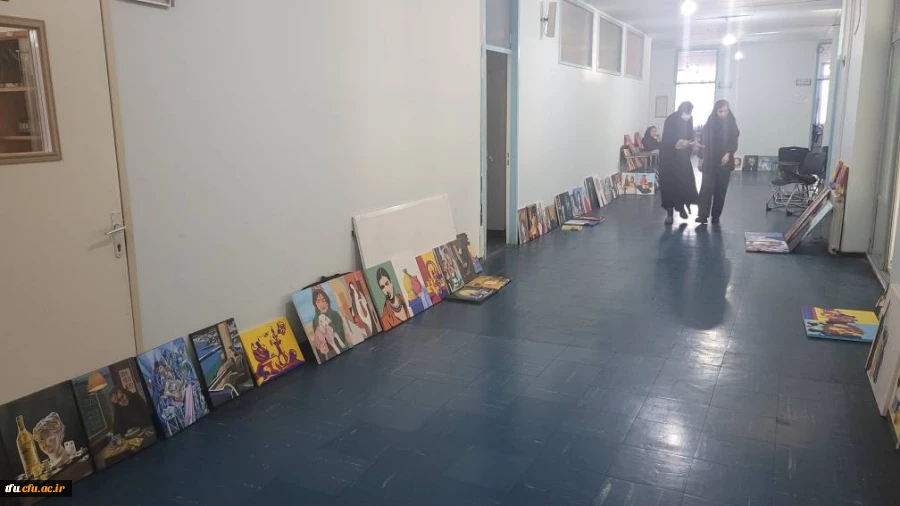 برگزاری ژوژمان واحد نقاشی دانشجویان رشته آموزش هنر پردیس فاطمه الزهرا(س) 6