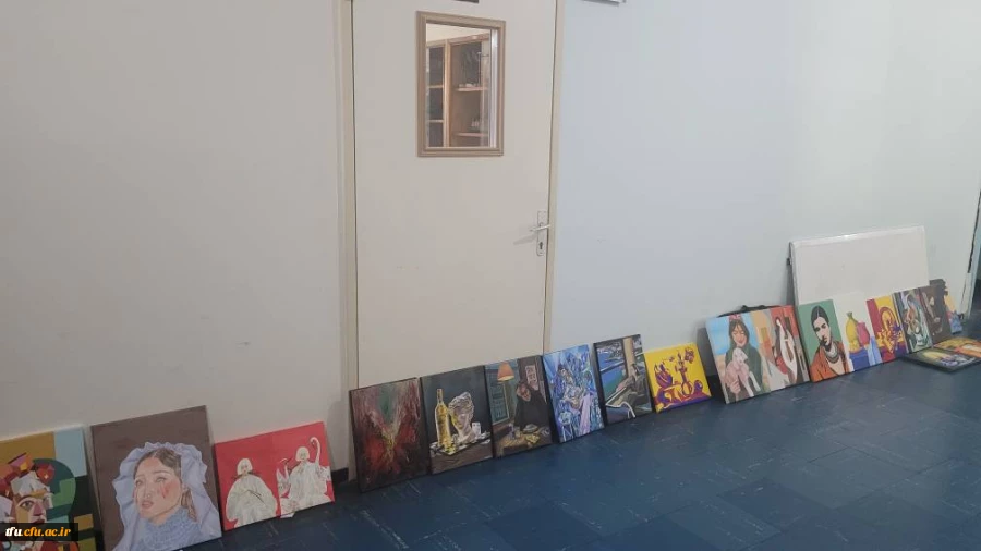 برگزاری ژوژمان واحد نقاشی دانشجویان رشته آموزش هنر پردیس فاطمه الزهرا(س) 7
