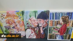 برگزاری ژوژمان واحد نقاشی دانشجویان رشته آموزش هنر پردیس فاطمه الزهرا(س) 8