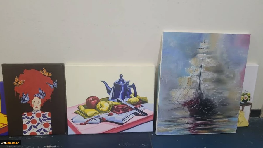 برگزاری ژوژمان واحد نقاشی دانشجویان رشته آموزش هنر پردیس فاطمه الزهرا(س) 10