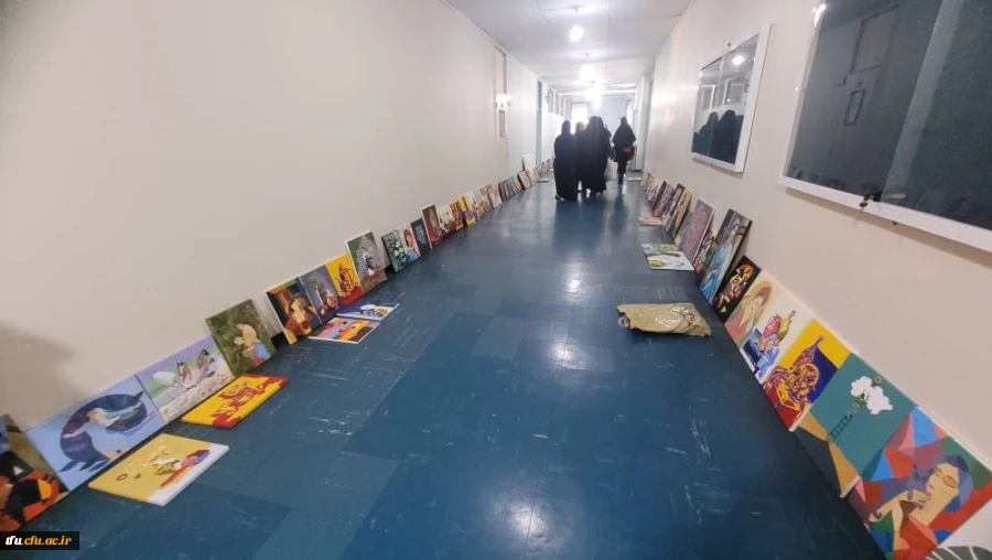 برگزاری ژوژمان واحد نقاشی دانشجویان رشته آموزش هنر پردیس فاطمه الزهرا(س) 13