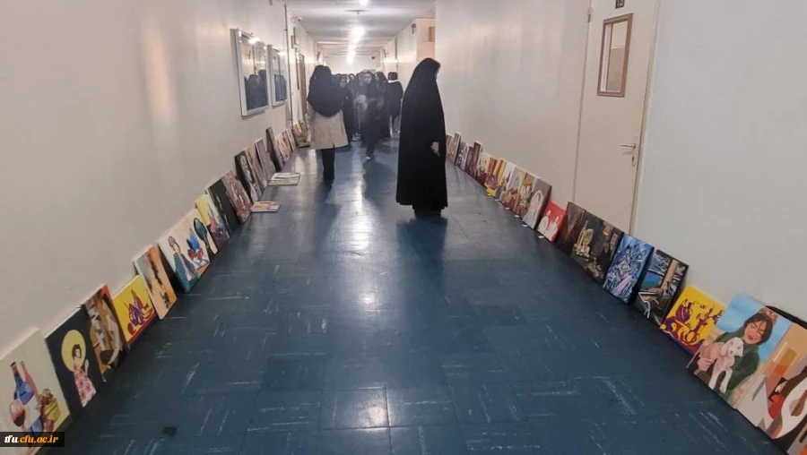 برگزاری ژوژمان واحد نقاشی دانشجویان رشته آموزش هنر پردیس فاطمه الزهرا(س) 17