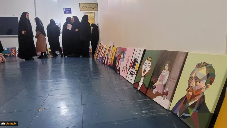 برگزاری ژوژمان واحد نقاشی دانشجویان رشته آموزش هنر پردیس فاطمه الزهرا(س) 18
