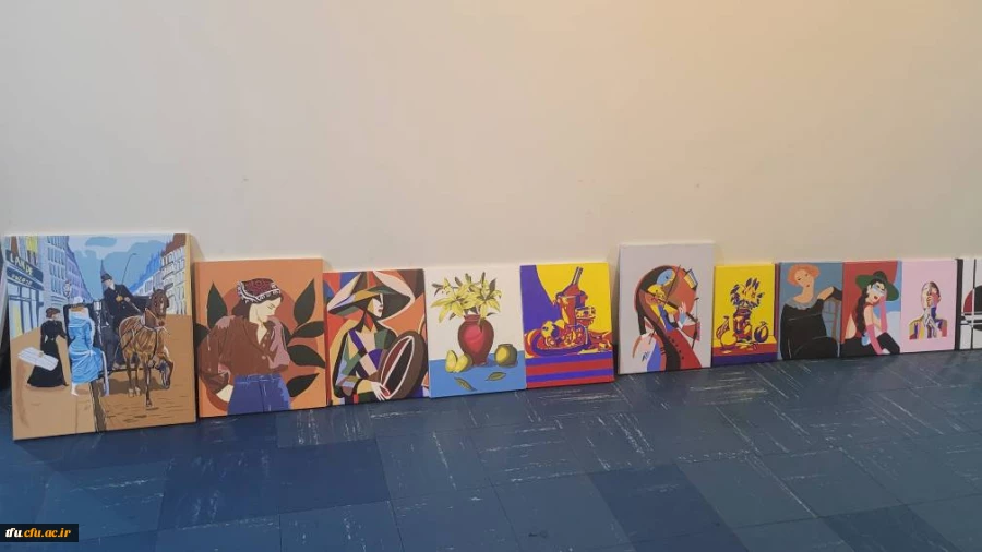 برگزاری ژوژمان واحد نقاشی دانشجویان رشته آموزش هنر پردیس فاطمه الزهرا(س) 2