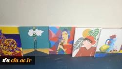 برگزاری ژوژمان واحد نقاشی دانشجویان رشته آموزش هنر پردیس فاطمه الزهرا(س) 4