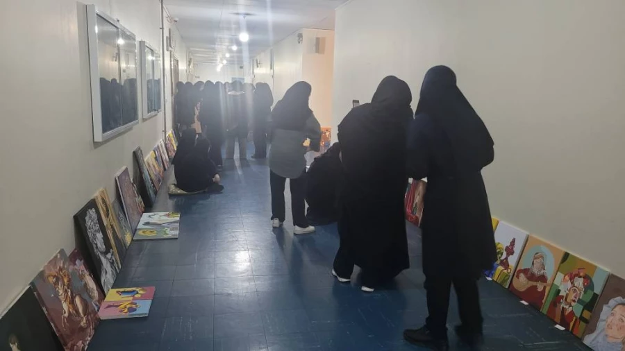 برگزاری ژوژمان واحد نقاشی دانشجویان رشته آموزش هنر پردیس فاطمه الزهرا(س) 5