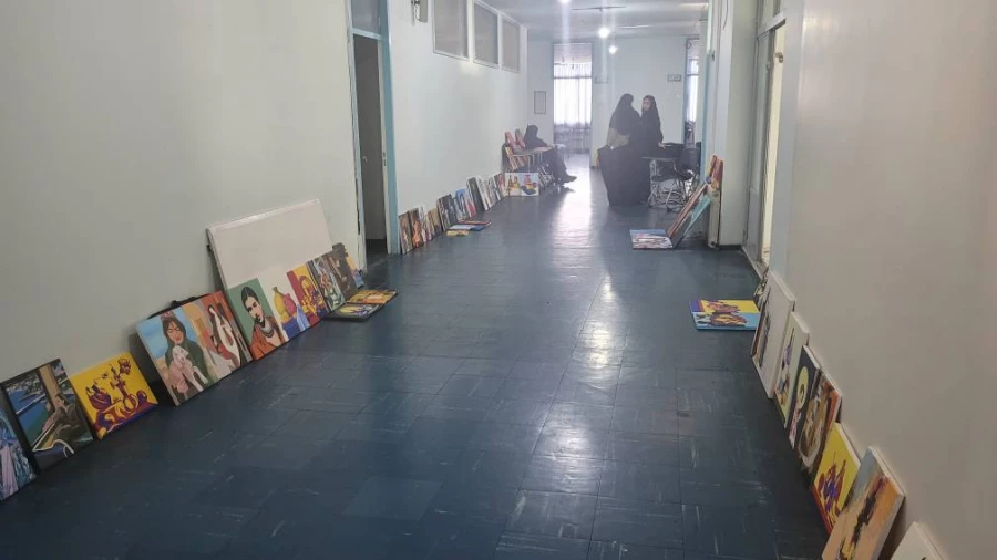 برگزاری ژوژمان واحد نقاشی دانشجویان رشته آموزش هنر پردیس فاطمه الزهرا(س) 2