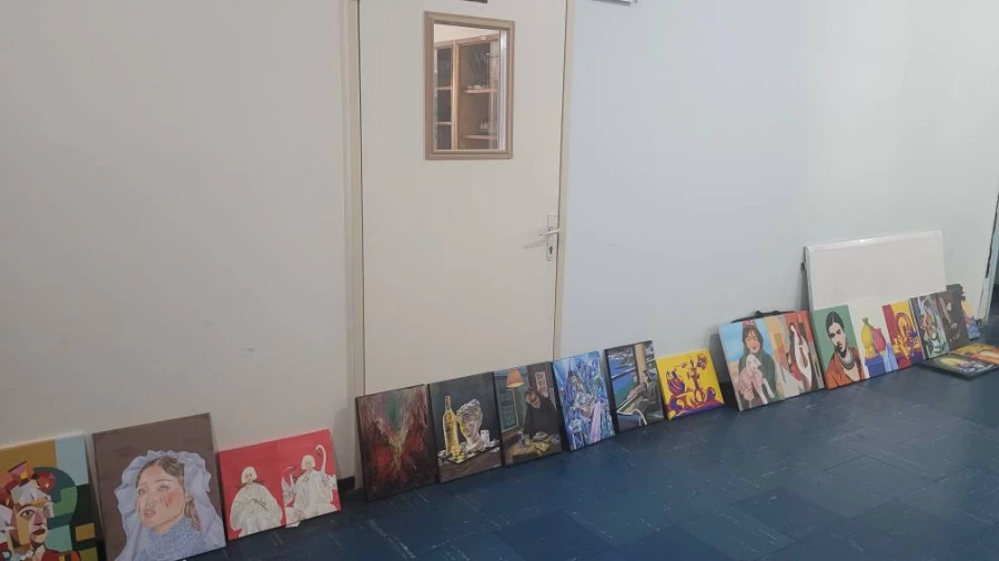 برگزاری ژوژمان واحد نقاشی دانشجویان رشته آموزش هنر پردیس فاطمه الزهرا(س) 4