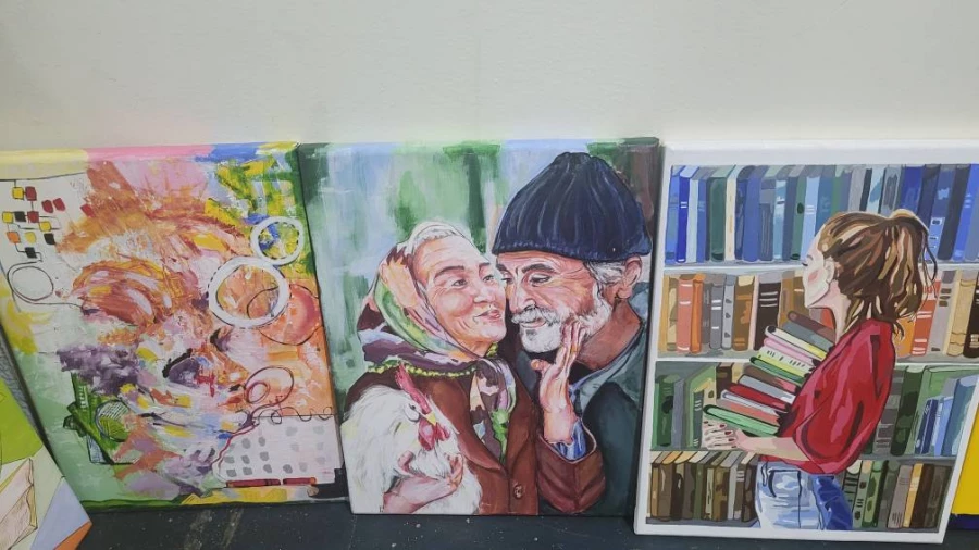 برگزاری ژوژمان واحد نقاشی دانشجویان رشته آموزش هنر پردیس فاطمه الزهرا(س) 5