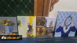 برگزاری ژوژمان واحد نقاشی دانشجویان رشته آموزش هنر پردیس فاطمه الزهرا(س) 2