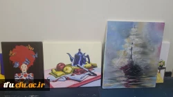 برگزاری ژوژمان واحد نقاشی دانشجویان رشته آموزش هنر پردیس فاطمه الزهرا(س) 3