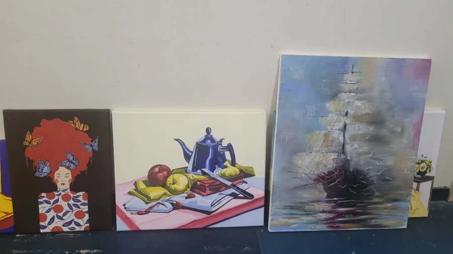 برگزاری ژوژمان واحد نقاشی دانشجویان رشته آموزش هنر پردیس فاطمه الزهرا(س) 3