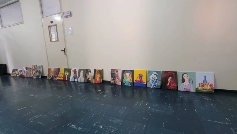 برگزاری ژوژمان واحد نقاشی دانشجویان رشته آموزش هنر پردیس فاطمه الزهرا(س) 4