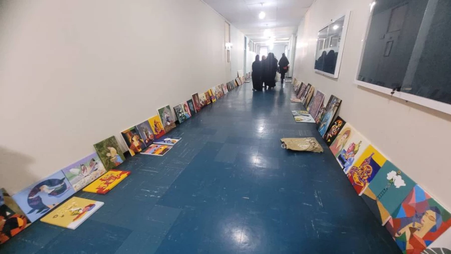 برگزاری ژوژمان واحد نقاشی دانشجویان رشته آموزش هنر پردیس فاطمه الزهرا(س) 4