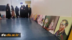 برگزاری ژوژمان واحد نقاشی دانشجویان رشته آموزش هنر پردیس فاطمه الزهرا(س) 8