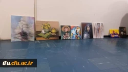 برگزاری ژوژمان واحد نقاشی دانشجویان رشته آموزش هنر پردیس فاطمه الزهرا(س) 10